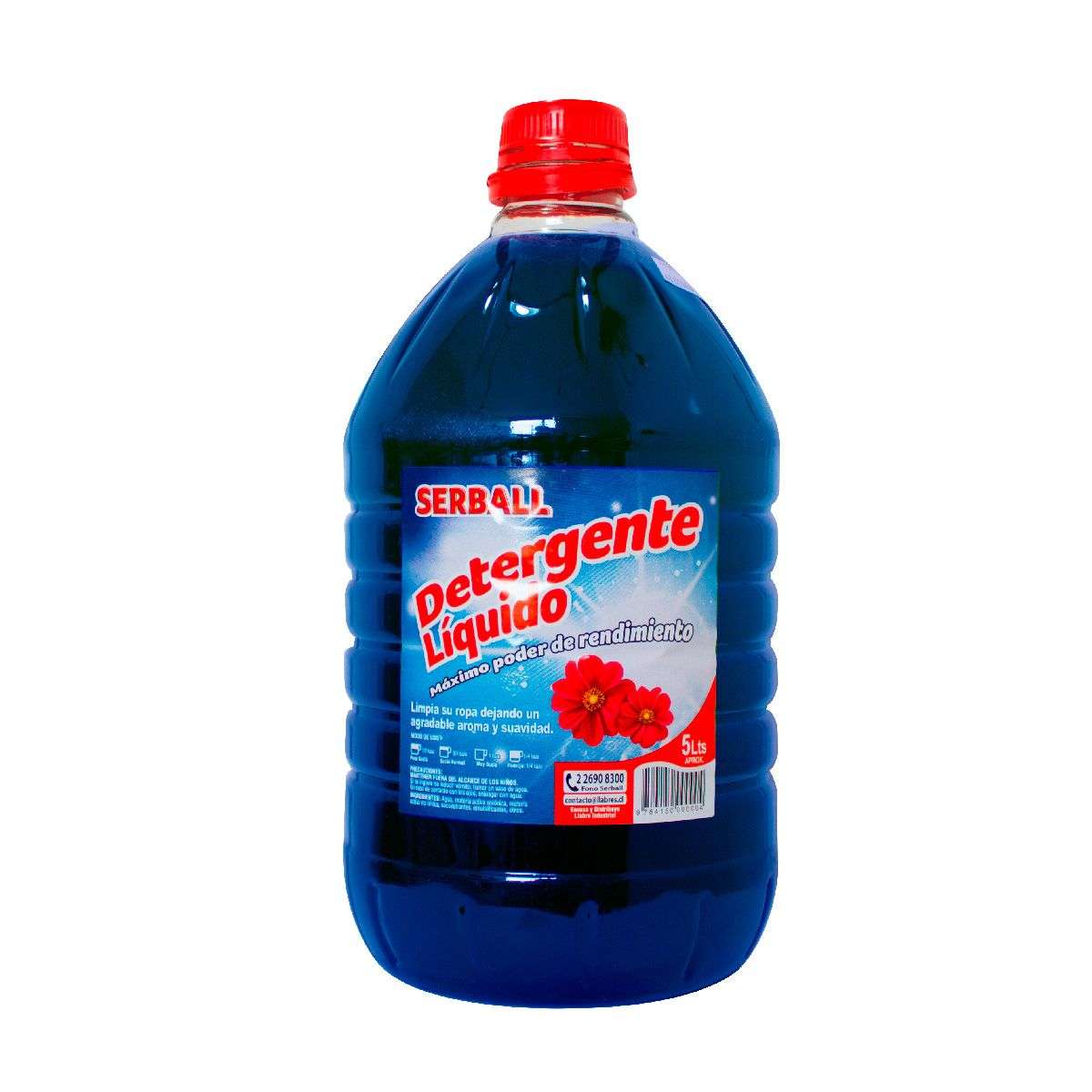 Detergente Serball Azul 5 L.
